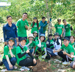 a group of people posing for a photo