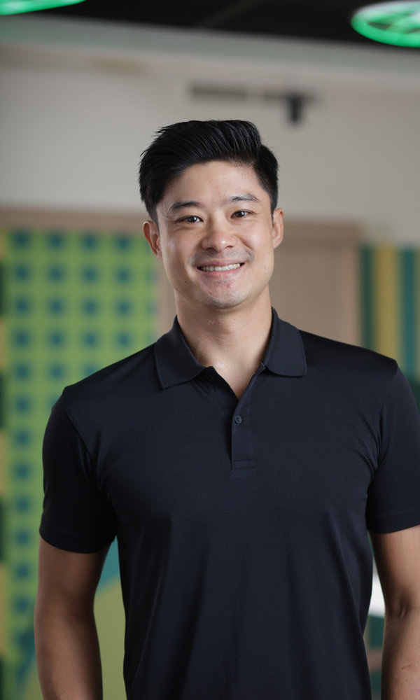 a man smiling at camera